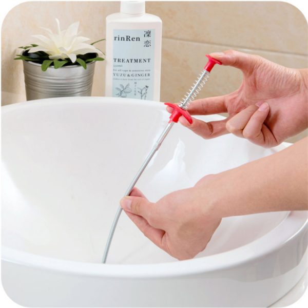 60CM Sewer Dredger Spring Pipe Dredging Tool Household Hair Cleaner Drain Clog Remover Cleaning Tools Household For Kitchen Sink Kitchen Gadgets - Image 3