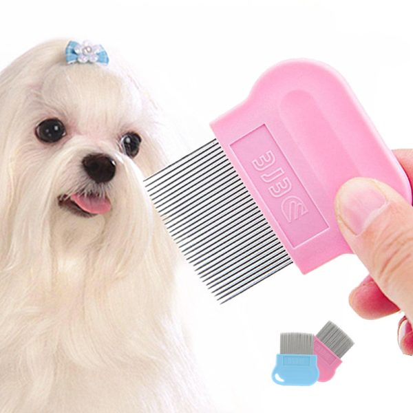 Pet Dog Dog Mouth Hair Comb Needle Comb Row Comb Flea Removal Teddy Than Bear Face Hair Comb Open Knot Fluffy Cleaning Supplies