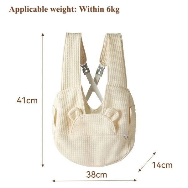 Pet Backpack Comfort Dog Bag Kitten Carrier Outdoor Travel Breathable Cross Design Chest Backpack Bag Supplies Pet Accessories - Image 2