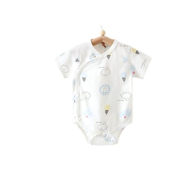 Clothes For Babies Summer Clothing Class A Cotton Short Sleeve Romper - Image 5