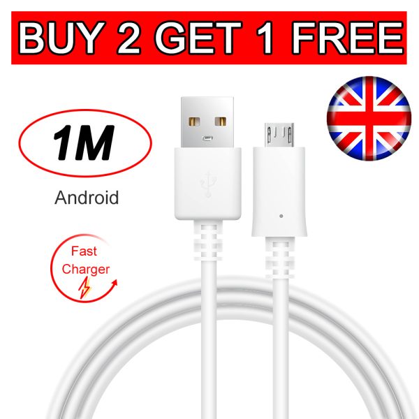 1M Micro USB Data Charging Cable - Image 2