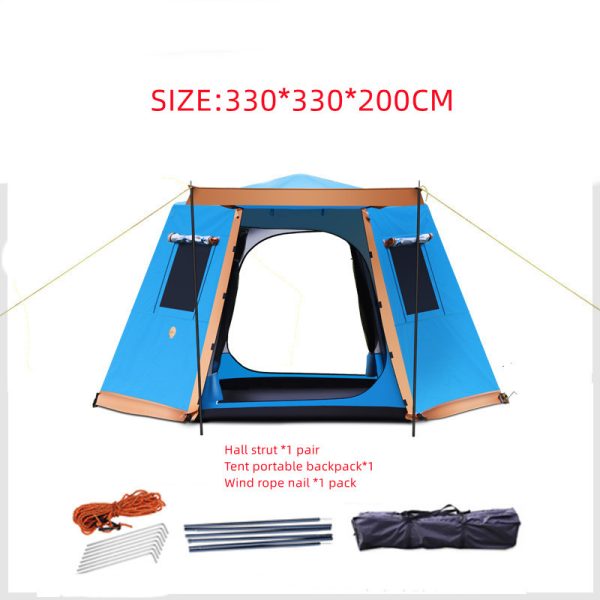 Outdoor 3-4-5-6 People Fully Automatic Camping Tent - Image 7