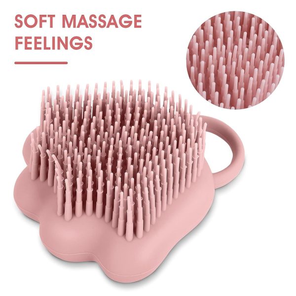 Soft Silicone Pet Grooming Brush For Dogs And Cats - Hair Fur Cleaning And Massage Tool With Shampoo Dispenser - Image 9