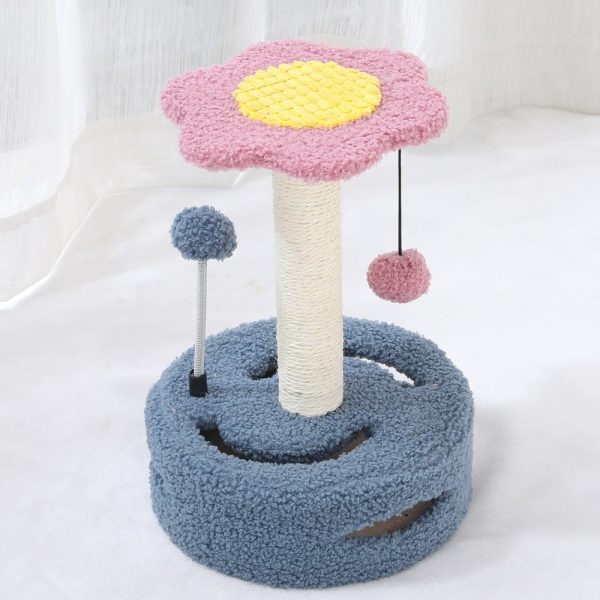 Cat Tree Multifunctional Scraping Rod Cat Teasing Pet Toy - Image 2