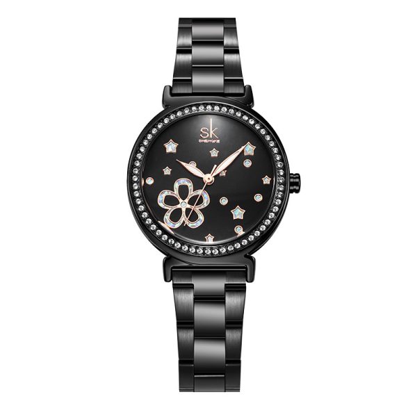 New Women's Steel Belt Diamond Quartz Watch - Image 6