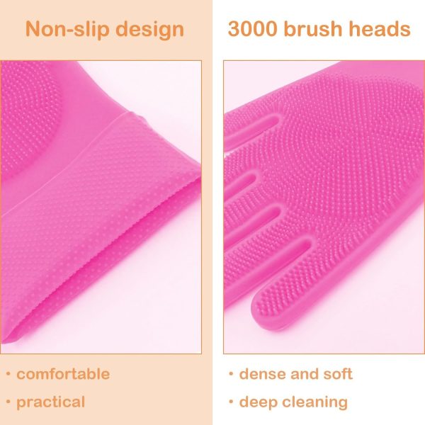 Durable Pet Grooming Gloves For Cats And Dogs, Enhanced Five Finger Design For Massaging And Bathing - Image 7