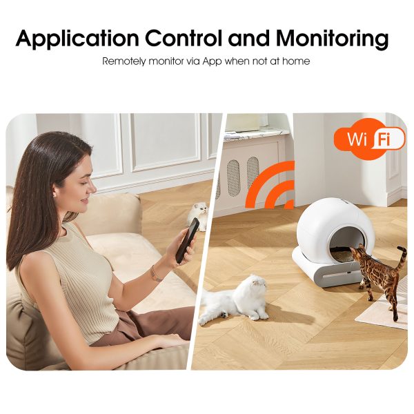 Self-cleaning Litter Box, Automatic Scooping And Deodorization, App Control Supports 2.4G WiFi, Intelligent Automatic Litter Box With Padding - Image 8