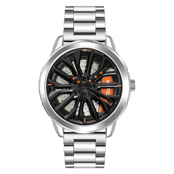 Men's Fashion Wheel Series Good Luck Comes Watch Trendy Unique Casual - Image 6