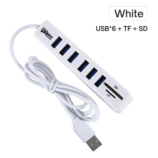 1 M USB Deconcentrator Line HUB COMBO HUB TFSD Card Reader 6 Plus 2 - Image 3