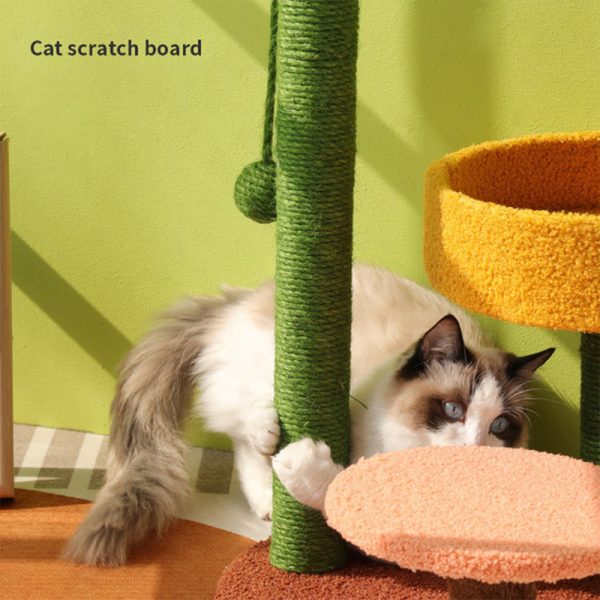 Cactus Climbing Frame Cat Sisal Hemp Column Grinding Claw - Image 7