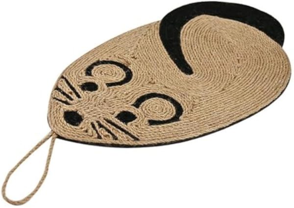 Cat Scratch Pad Made From Sisal Material Comfortable Cat Scratchers For Indoor Cats With Attractive Mouse Shape Cat Scratching Board As Furniture Protector For Happy Cats - Image 3