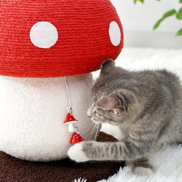 Red Mushroom Cat Climbing Frame - Image 5