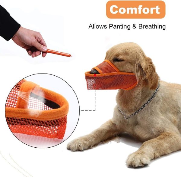 Breathable Mesh Muzzle For Dogs Anti-bite Anti-barking Anti-eating Anti-barking For Large Medium And Small Dogs - Image 3