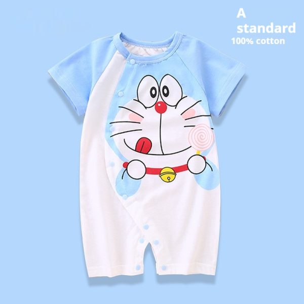 Clothes For Babies Cotton Short Sleeve Thin Baby Jumpsuits - Image 6