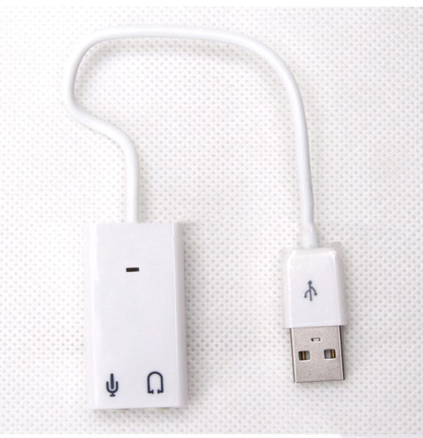 Usb Plastic Sound Card With Cable