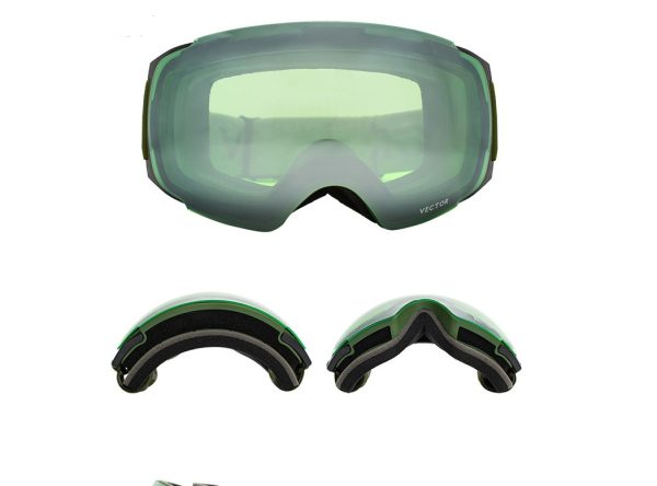 Compass ski glasses for men and women double-layer lens anti-fog spherical surface with magnets can be changed mountaineering goggles - Image 7