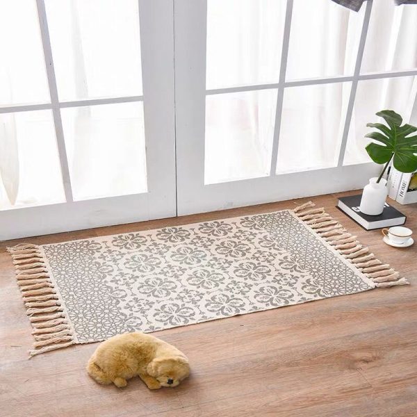 Scandinavian Style Linen Cotton Rug - Image 4