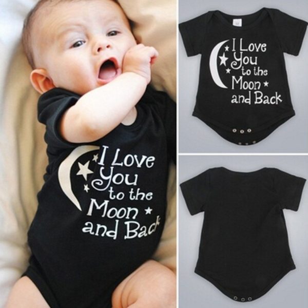 One-piece Romper Moon Star Letter Printing - Image 5