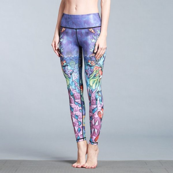 Women's Outdoor Sport Yoga Printed Leggings - Image 5