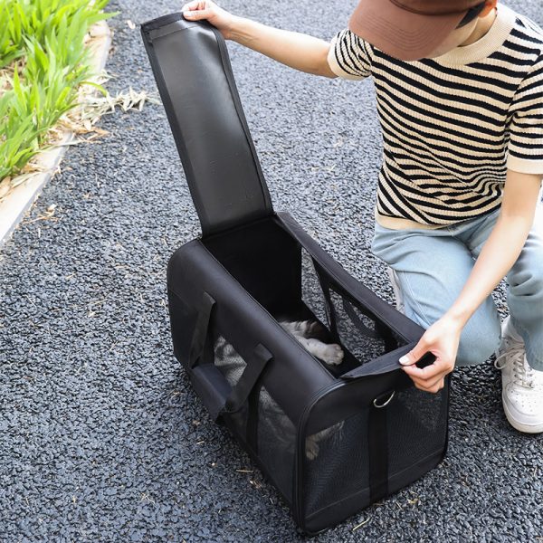 Dog Cat Carriers Bags Car Portable Transport Pet Bag Cage Portable Pet Foldable Outgoing Travel Breathable Pets Handbag - Image 2