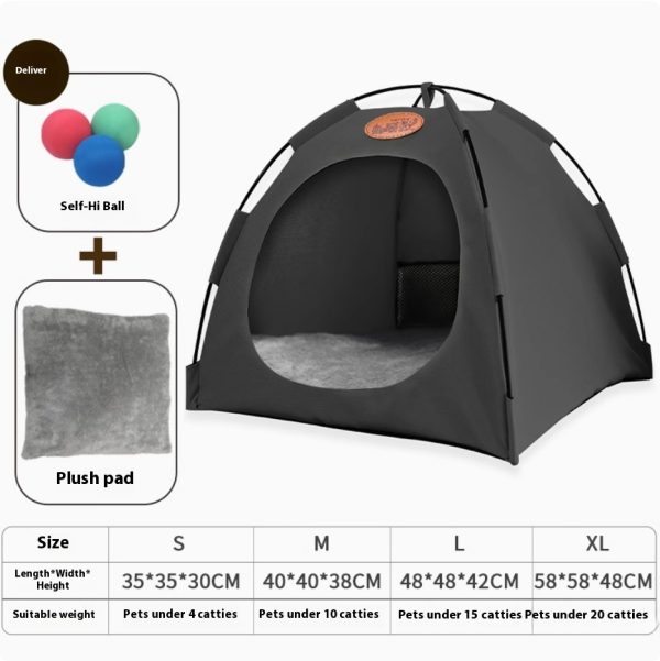 Four Seasons General Purpose Semi-enclosed Removable And Washable Cat Tent - Image 6