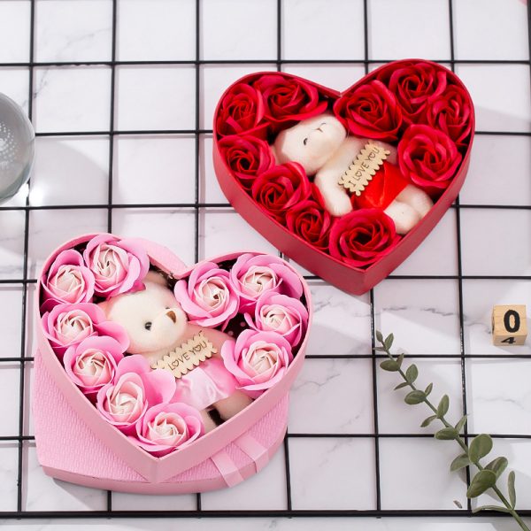 Heart-shaped Rose Red Gift Box New Year Christmas Gift Box Valentine's Day Christmas Gift Mother's Day Birthday Gift - Image 2