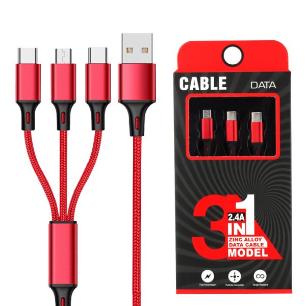 One for three charging cable data cable - Image 10
