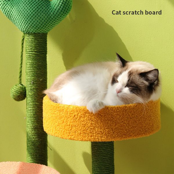 Cactus Climbing Frame Cat Sisal Hemp Column Grinding Claw - Image 6