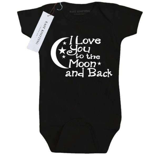 One-piece Romper Moon Star Letter Printing - Image 3