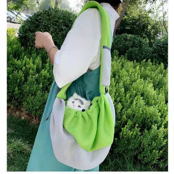 Cat And Dog Travel Portable Messenger Shoulder Bag Breathable Mesh - Image 6