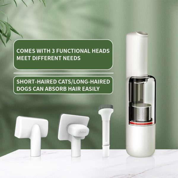 Cat Wireless Hair Suction Groomer Hairdresser Cat Dog Handheld Combing Hair Suction Dust Removal - Image 3