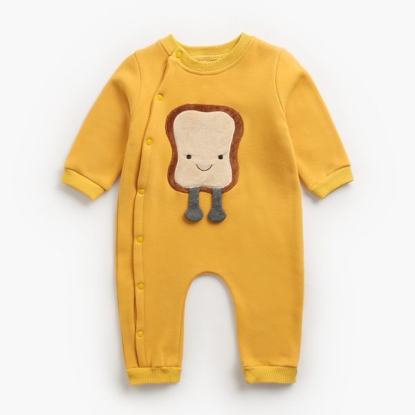 Baby Jumpsuit Autumn And Winter Cartoon Crawling Suit Cotton Long Sleeve - Image 5