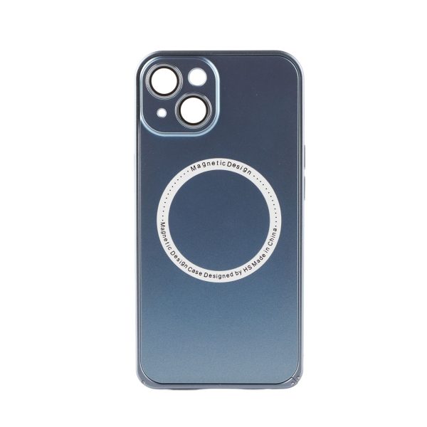 Magnetic Phone Case for IOS Phone 14 360 Degree Protection Scratch Resistant Professional Phone Cover Blue