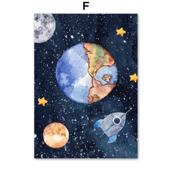 Astronaut Wall Art Canvas Painting - Image 4