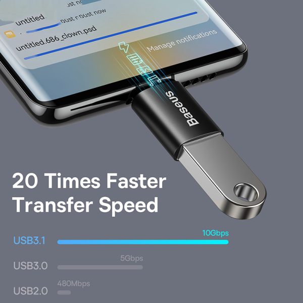 USB Female 3.1 High-speed Transmission Mini Mobile Phone Adapter