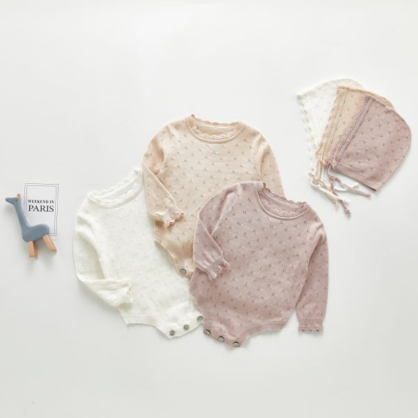 Baby knitted romper jumpsuit - Image 3