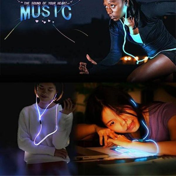 Compatible with Apple , Magic Light LED Earphone - Image 4