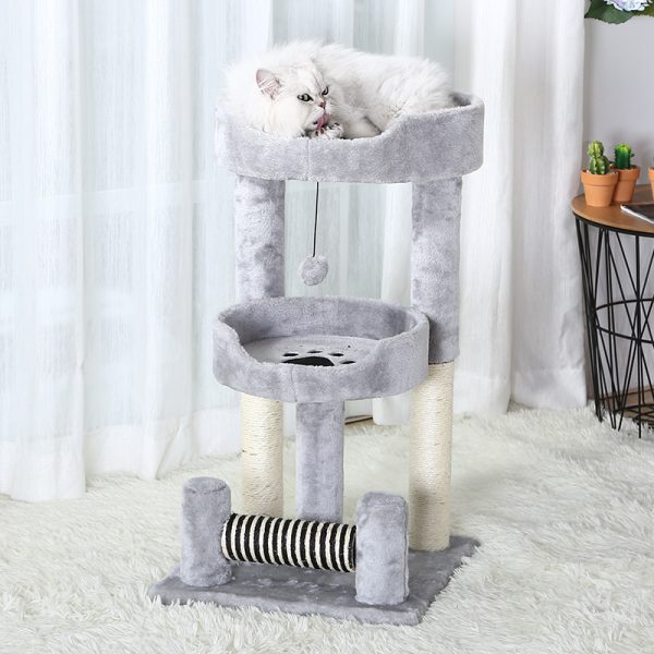 Cat Litter, Cat Tree, All-season General Purpose, Sisal Grinding Claw Toy, Cat Supplies - Image 4