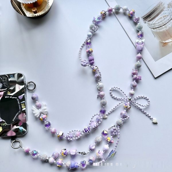 Painted Beads Phone Crossbody Chain - Image 2