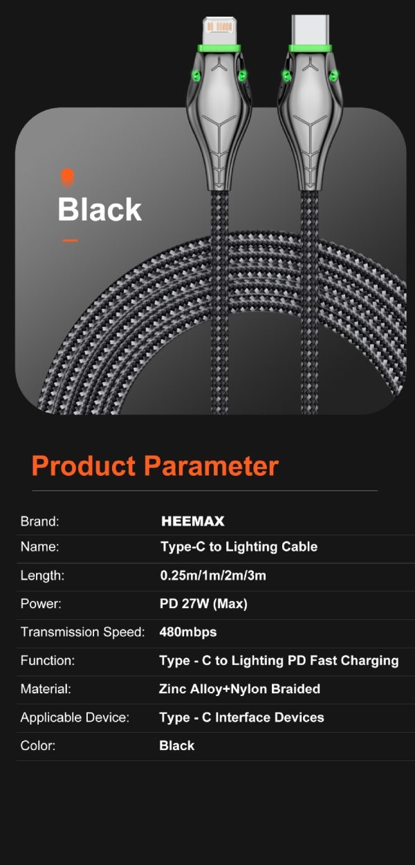 Applicable Mobile Phone Tablet PD27W Fast Charge Data Cable - Image 9