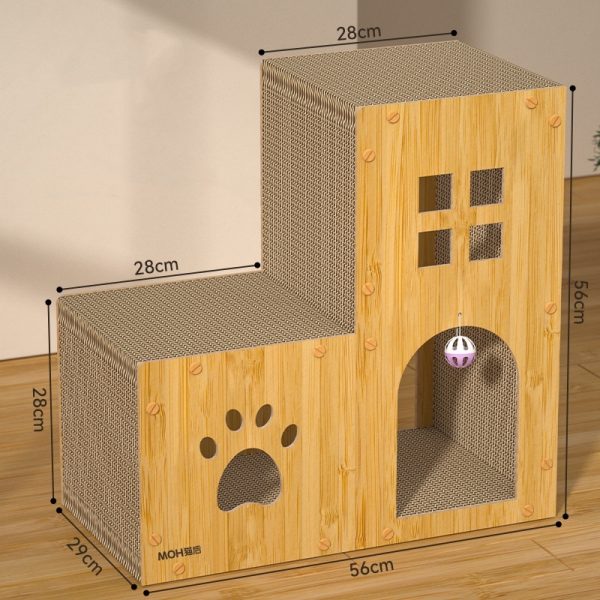 Corrugated Paper Scratch-resistant Multifunctional Cat Scratch Board Cat Nest - Image 3