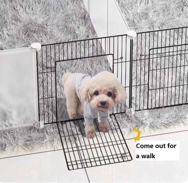 Dog Pen Indoor Dog Cage Small Medium Dog Home Isolation Door Pet Fence Kennel Dog Cage - Image 8