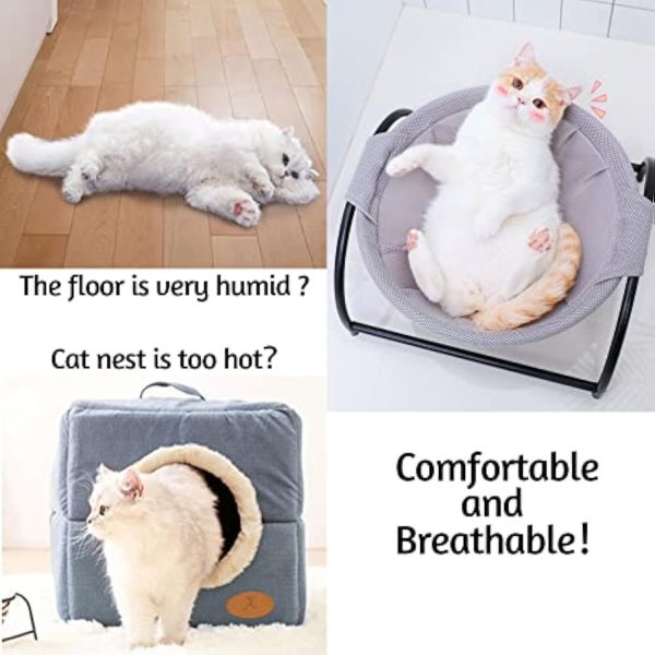 Breathable & Removable  Cat Hammock Bed For Indoor Cats Washable & Comfortable Pet Hanging Nest For Cats - Image 4