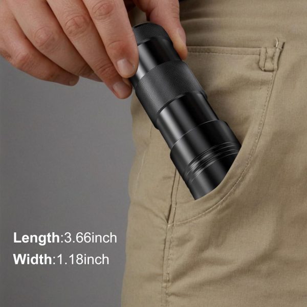 UV Flashlight LED Handheld Blacklight Flashlight Mini Light Torch Detector For Dog Pet Urine Stains Bed Bugs And Scorpions Batteries Not Included - Image 4