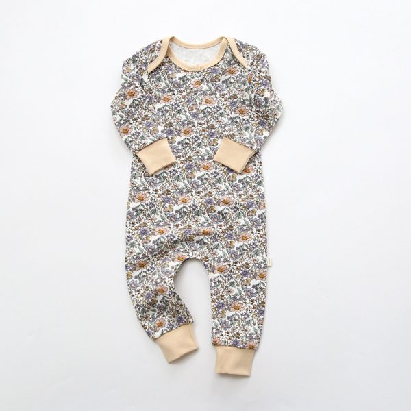 Infant Print One Piece Collar Cotton Comfort Romper - Image 8