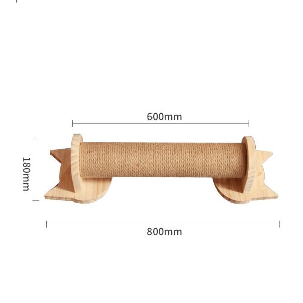 Pet Cat Climbing Frame Wall Type Solid Wood Wall Hanging Platform Ladder Pets Accessories - Image 5