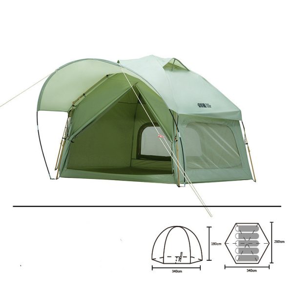 Outdoor Thickened Rainproof Portable Folding Automatic Camping Tent - Image 6