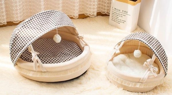 Pet Cradle Four Seasons Kennel Lattice Cat Bed - Image 6