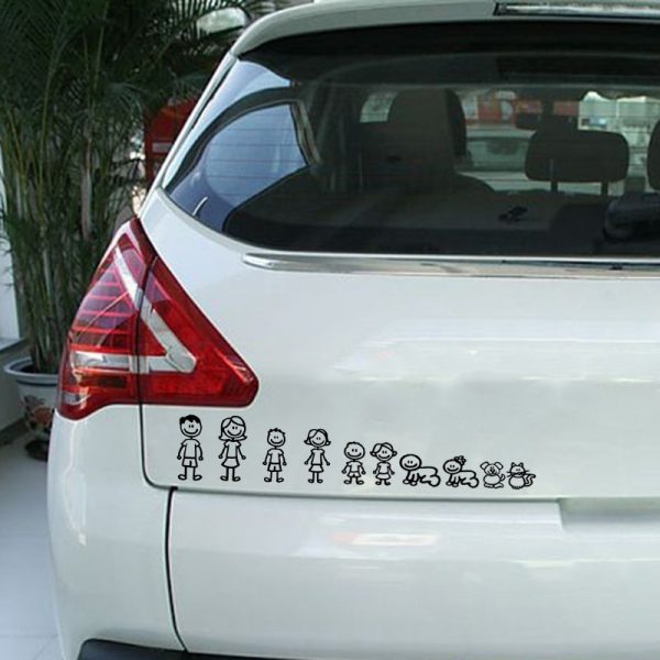 Big Family Cartoon Car Stickers Funny - Image 3