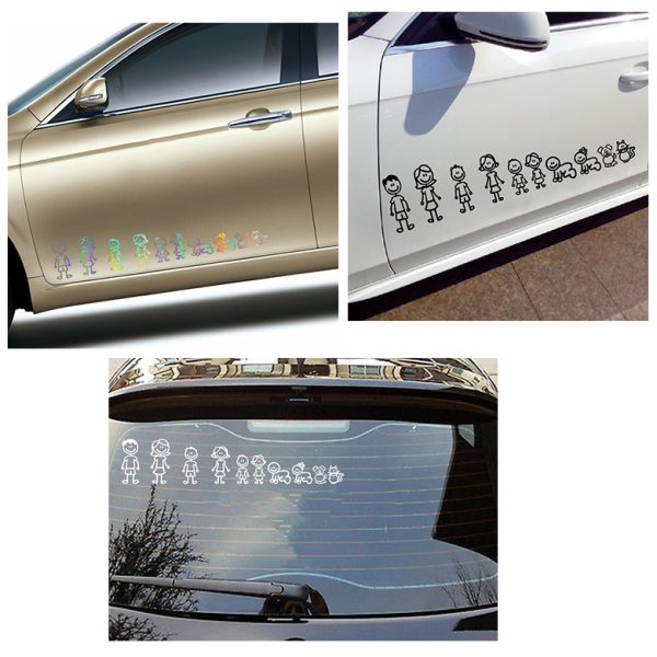 Big Family Cartoon Car Stickers Funny - Image 2